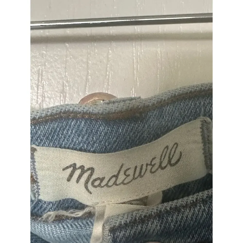 Madewell High Rise Jeans The Perfect Vintage Ripped Light Denim Women's Size 25 - Picture 5 of 7